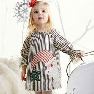 Striped Holiday Santa dress